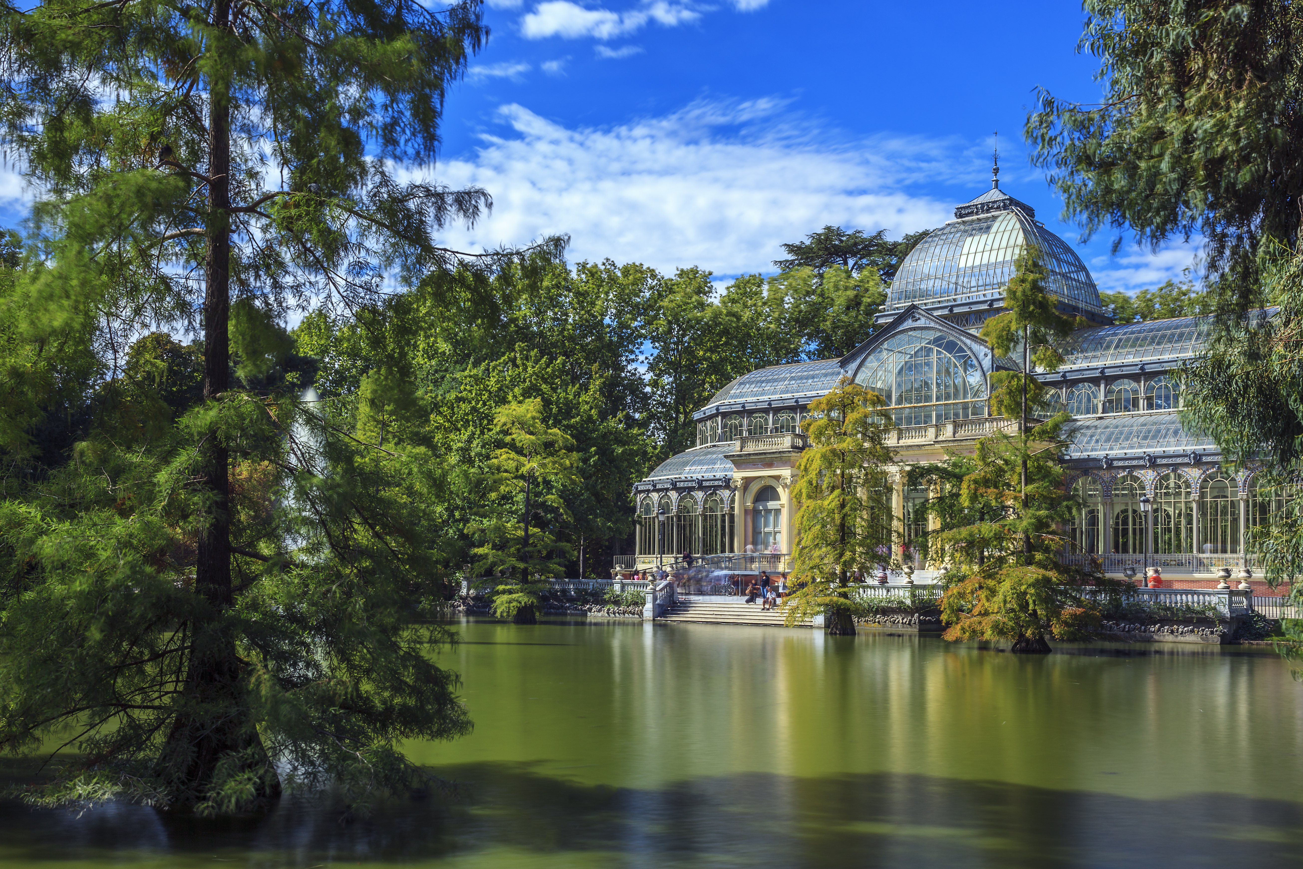 Famous Crystal Palace Retiro Park Madrid Spain